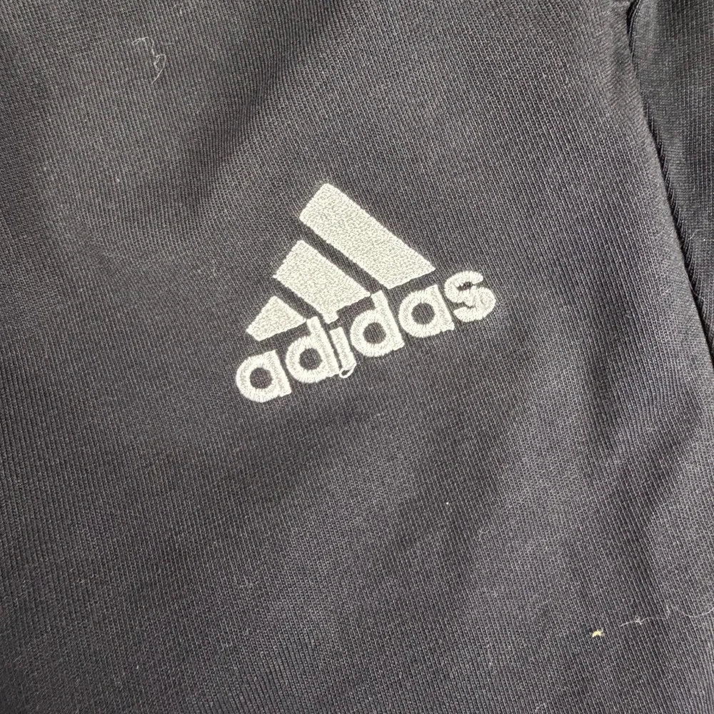 Adidas Pants Mens Medium GK9222 Black Drawstring Activewear EUC